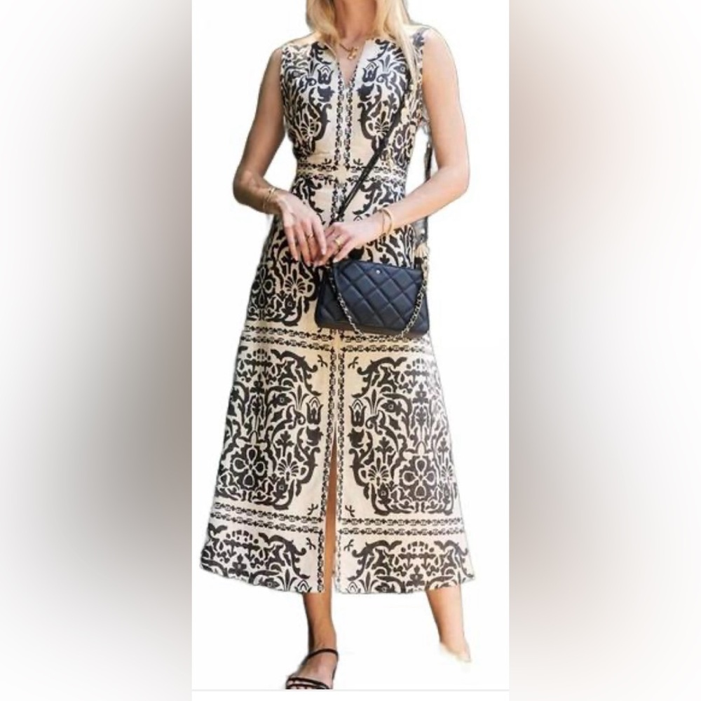 Spartina 449 Black and Cream Patterned Fabric